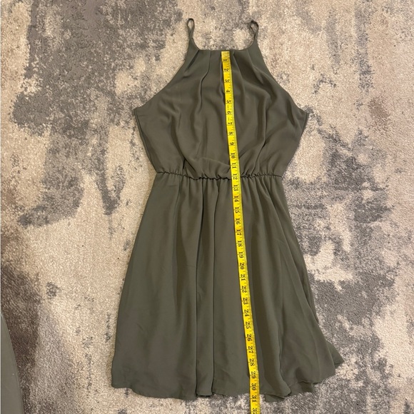 Blue Rain  Olive Green Sleeveless Dress - Picture 6 of 7